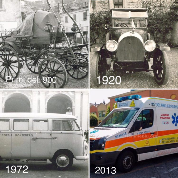 Il futuro guarda al passato, la storia delle ambulanze della Misericordia di Montenero